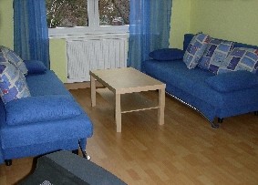 Blaues Wohnzimmer