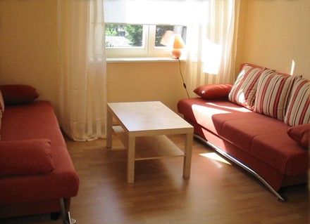 Rotes Wohnzimmer